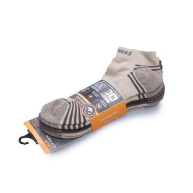 Skechers Men Socks 3-Pairs 1/2 Terry Trainer Work Crew Kaos Kaki Pria [SKEJM102684S] - Sand