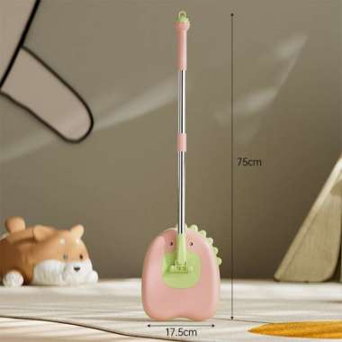 Angola Set Sapu Pengki & Pel Anak Cleaning Set Karakter 3IN1 D93-D94 Mini Broom Set Dustpan Pel Pink