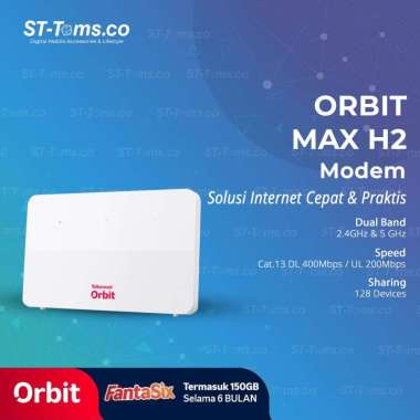 Huawei Telkomsel Orbit Max H2 B636 LTE Cat.13 Dual Band 2.4GHz 5GHz 400Mbps