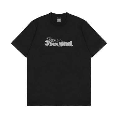 3Second Kaos Pria Lengan Pendek Regular Fit Katun Lazy C020225 Black S