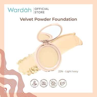 Wardah Colorfit COMPACT Velvet Powder Foundation 11 g - Bedak Matte LIGHT IVORY