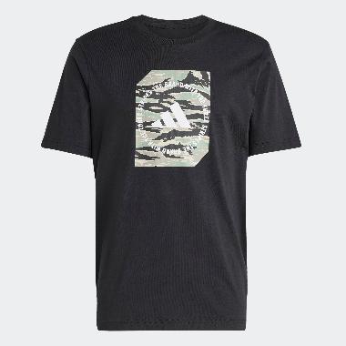 adidas Men T-Shirts M C Camo Box T Baju Pria [JI6764] A/M Black