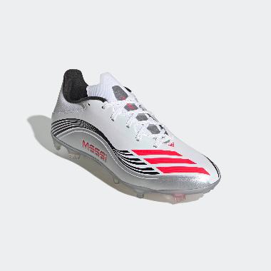 adidas Unisex Football Shoes F50 Messi League Fg/Mg Sepatu Bola Pria/Wanita [JP7446] 9.5 Ftwr White