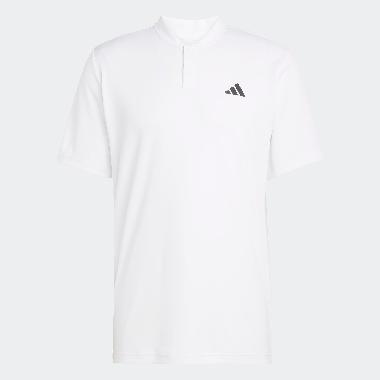 adidas Men Tennis Polo Shirt Club Henley Baju Tenis Pria [JD8645] A/S white