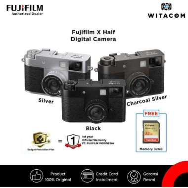 WITACOM - Fujifilm X Half / XHalf / X-Half Digital Compact Camera - Garansi Resmi Black