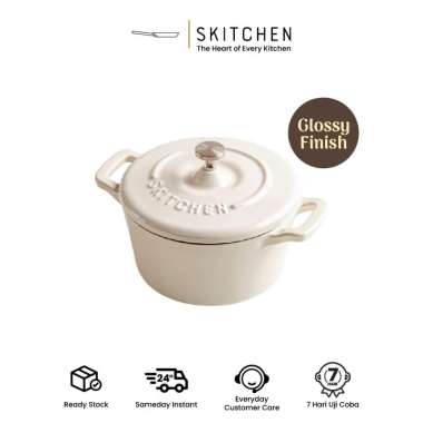 Skitchen Aurora Enamel Dutch Oven Cast Iron (12 cm)