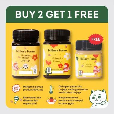 Hillary Farm Manuka Honey UMF 15+ dan Manuka Honey Free Madu