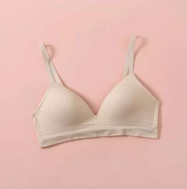 Felancy Bra Seamless Stripe Wireless Cup C 071-2057C 38C/085 Brown
