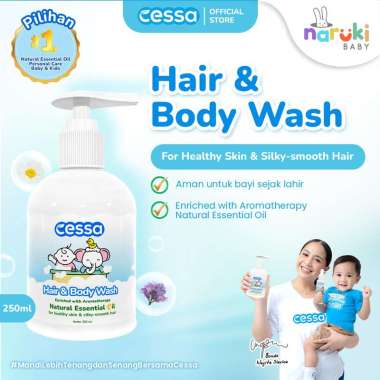 Cessa Baby 2in1 Hair & Body Wash 250mL Sabun Mandi Bayi Botol