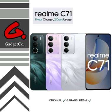 Realme C71 4/128GB || 6/128GB || 8/128GB Garansi Resmi 6/128GB Violet Parrot