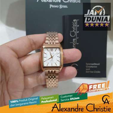 JAM TANGAN ALEXANDER CHRISTIE PRIMO WANITA ORIGINAL ROSE GOLD WHITE 1041 AC 1041 AC1041 ACF1041 JAM
