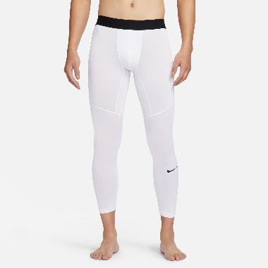 NIKE Men Training Pro Dri-Fit Tights Celana Fitness Pria [FB7953-100] A/L White/Black