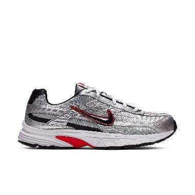 NIKE Men Running Initiator Shoe Sepatu Lari Pria [394055-001] 7.5 Metallic Silver/Black-White