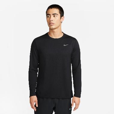 NIKE Men Running Miler Pakaian Lari Pria [FB7071-010] A/M Black/Reflective Silv