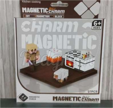 mainan anak brick minecraft minecraft mine craft mini craft block magnetic world charm AYAM