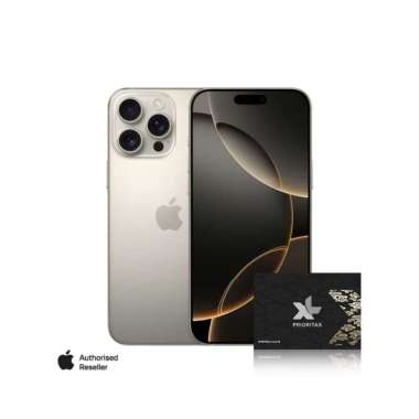 iPhone 16 Pro Max - Bundling XL PRIORITAS Gold Unlimited FUP 180GB - 3 Bulan 1 TB White Titanium