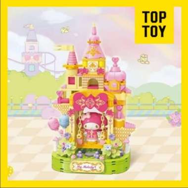 TOP TOY - Sanrio Charaters Colorful Amusement Park Series Building Blocks Educational Toys Melody