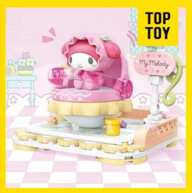 TOP TOY - Sanrio Charaters Shaky Bed Series Building Blocks Cinnamoroll/Kuromi/Melody Melody