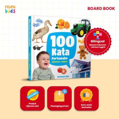 Mizan Buku Anak 100 Kata Pertamaku Boardbook - Noura Kids 100 KataPertamakuNEW