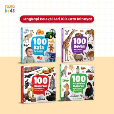 Mizan Buku Anak 100 Kata Pertamaku Boardbook - Noura Kids 100 Kata Dalam Al-quran