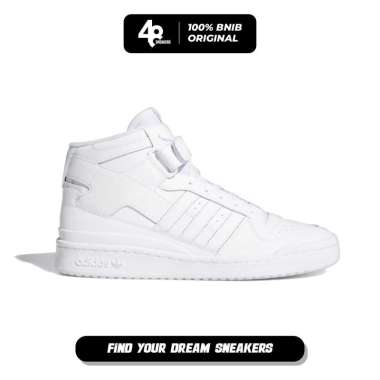 Sepatu Pria Adidas Forum Mid Cloud White (FY4975) Original 42 2/3