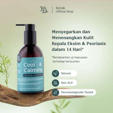 [NEW LAUNCH]Biotalk Cool & Calming Shampo |250ml|Non SLS/SLES |Natural|Perawatan Kulit Kepala Gatal 
