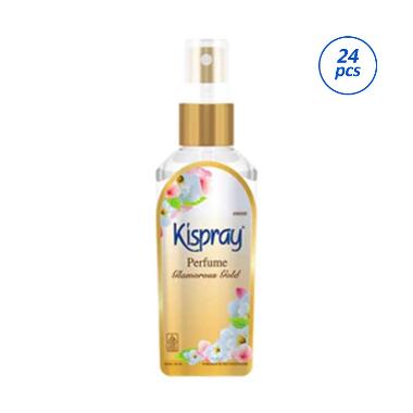 Kispray Spray & Go Perfume Pakaian Glamorous Gold 50 ml [isi 24 Pcs]