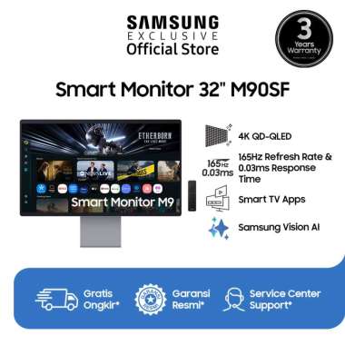Samsung Smart Monitor 32" 4K OLED Vision AI l M90F | Samsung TV Apps | Vision AI | LS32FM902SEXXD