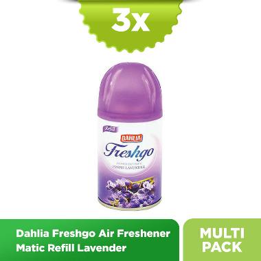 Dahlia Freshgo Air Freshener Matic Refill Pengharum Ruangan Lavender [isi 3 Pcs]