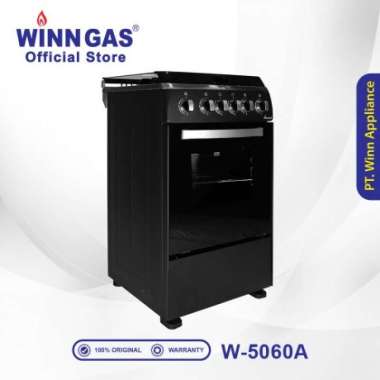 Winn Gas W5060 Kompor Freestanding with Oven Api Atas Bawah white