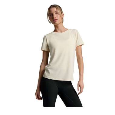 2XU Women Training T-Shirt Aero Tee Baju Fitness Wanita [2XUWR6565AXW] L Light Yellow