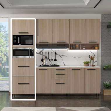 KIRANA Queens - Kitchen Set Kayu Rak Dapur Lemari Kabinet Dapur Modern Minimalis Queens Tall