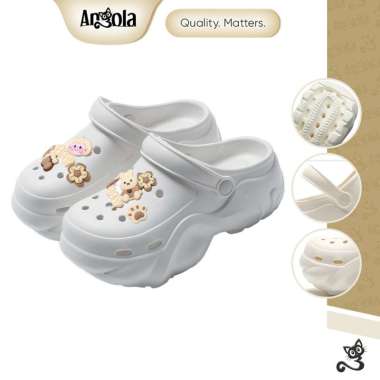 Angola Sepatu Sandal Fuji Jibbitz Charm H12 Sandal Lucu Empuk Sendal Slop Jelly dengan Desain Imut d