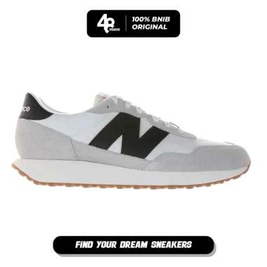 Sepatu Pria New Balance 237 White Black (MS237CI) Original 41.5