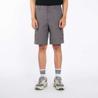 3Second Men's Short Cargo Pants Relaxed Fit Polyester Twill Flynn HP-C010125 30 Grey