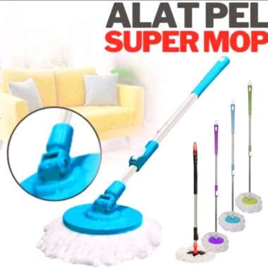 Kain Spin Mop/Tongkat Dan Kain Pel Cadangan/ Handle + Refill Spin Mop