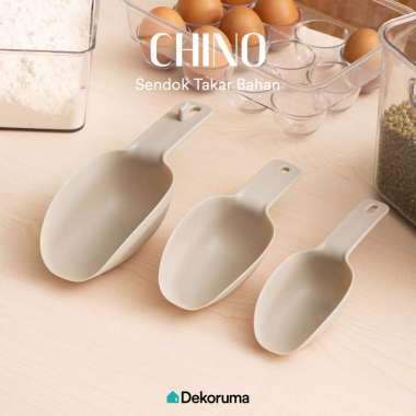 Dekoruma CHINO Sendok Takar Set of 3 BPA Free dan FDA Approved