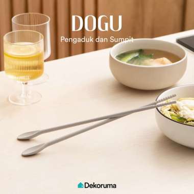 Dekoruma DOGU Sendok Pengaduk Panjang dan Sumpit Multifungsi