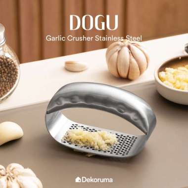 Dekoruma DOGU Garlic Crusher Stainless Steel / Alat Penghancur Bawang
