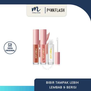 PINKFLASH Lip Gloss Moisturizing Shine and Shimmer Plumping Glasir Bibir LIP GLOSS - G03