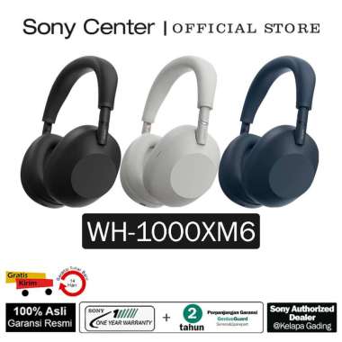 Sony Center Jakarta - Sony WH-1000XM6 Noise Cancelling Headphone Nirkabel WH1000XM6 Headphone Blueto
