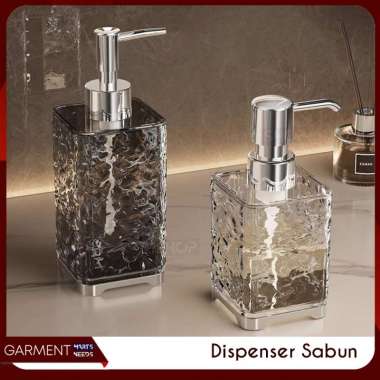 Botol Pump Sabun Cair Kristal Transparan Dispenser Soap Foam Botol Sabun Pencet Body Lotion NO BUBBL