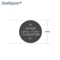 Doublepow Baterai Kancing CR1620 Lithium 3V - Performa Tinggi dan Ekonomis, Tahan Suhu Luas IH