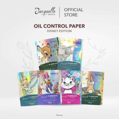 Jacquelle Oil Control Paper – Disney's Animal & Fairy Collection - Kertas Minyak Wajah isi 50s Daisy