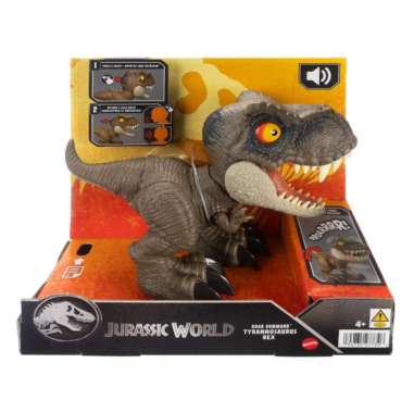 Jurassic World Roar Command Tyrannosaurus Rex Dinosaur Figure Toy, Records, Plays & Roars, T. Rex JC