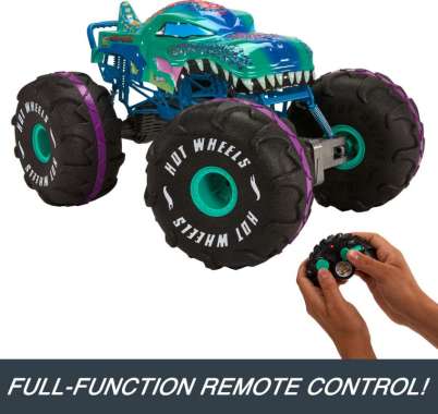Hot Wheels Monster Trucks XL 1:6 Scale MEGA-WREX Remote Control Vehicle HPK28