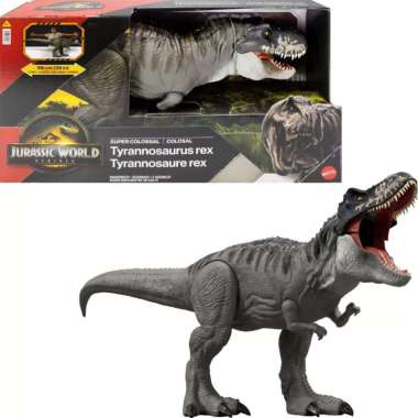 Jurassic World Rebirth Super Colossal Tyrannosaurus Rex Action Figure T-Rex Dinosaur Movie Toy JGB52