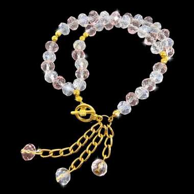 Gelang Tasbih Wanita Kristal 33 Butir - A506 A3