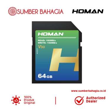 Sumber Bahagia - HOMAN SDXC UHS-I Card V30 64GB Memory card