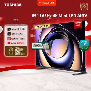 [4K Mini LED 165Hz QLED FALD] Toshiba TV 85" UHD Smart TV - Dolby Vision Atmos Netflix Disney+ Youtu